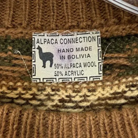 Alpaca Connection Sweater Size XL* 100% Alpaca Wool Pullover Quiet Luxury Cozy - Picture 4 of 16